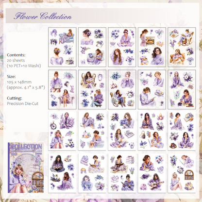 Cozy Floral Sticker Book