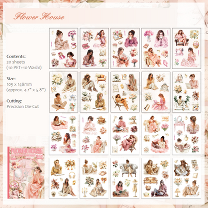 Cozy Floral Sticker Book