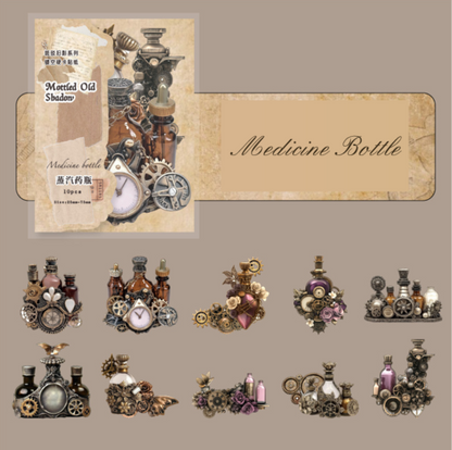Mottled Old Shadows Vintage Sticker