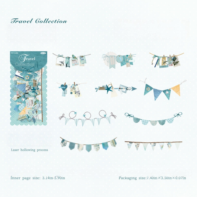 Party Garland Hard Card Stickers