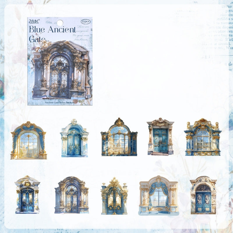 Gilded Porch Vintage Window Stickers