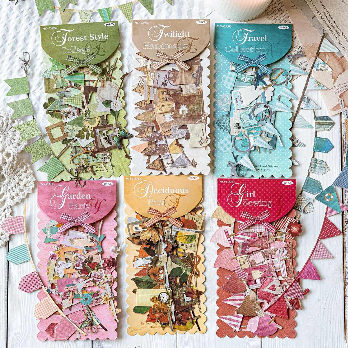 Party Garland Hard Card Stickers