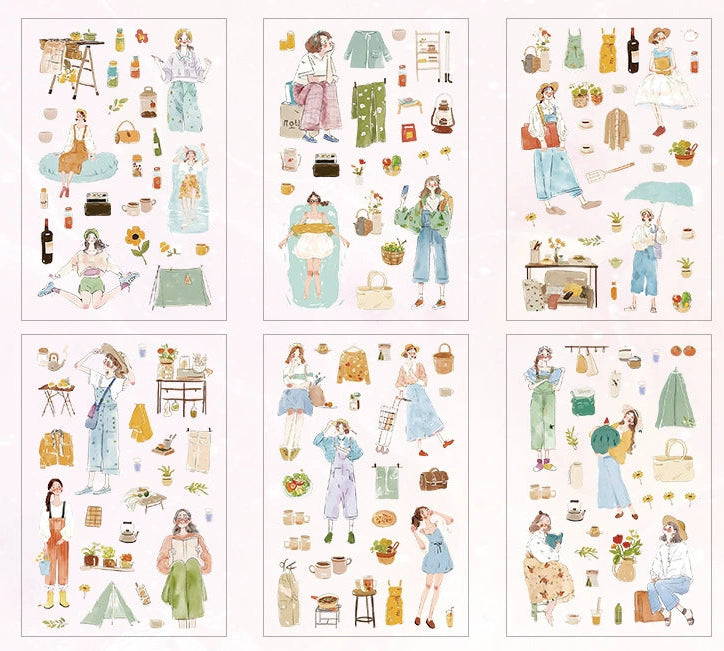 Live up to time PET Sticker Set