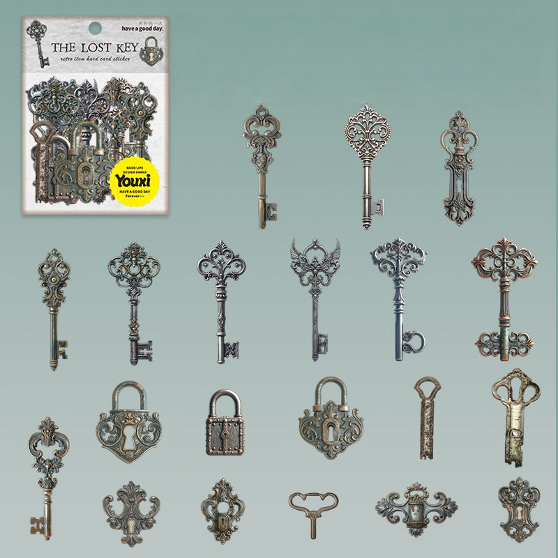 The Lost Key Vintage Sticker Pack