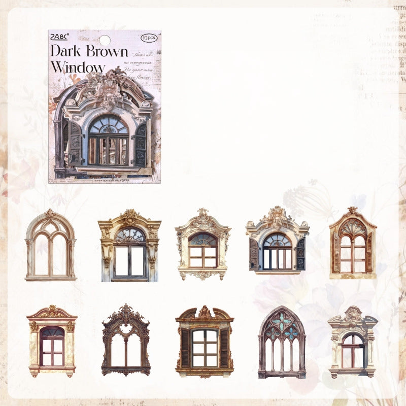 Gilded Porch Vintage Window Stickers