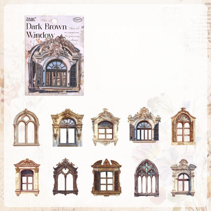 Gilded Porch Vintage Window Stickers