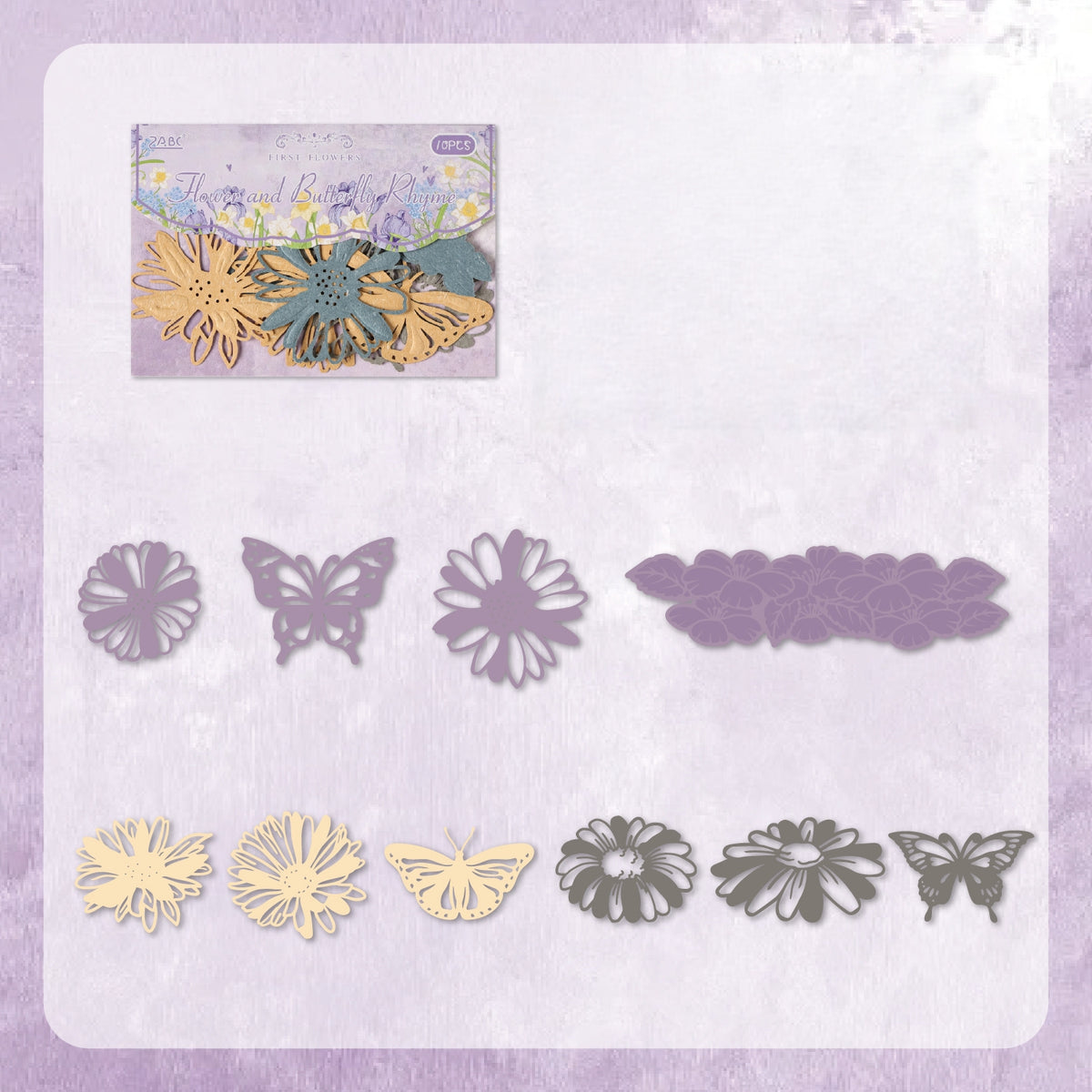 Floral Shadow Embossed Hollow Paper