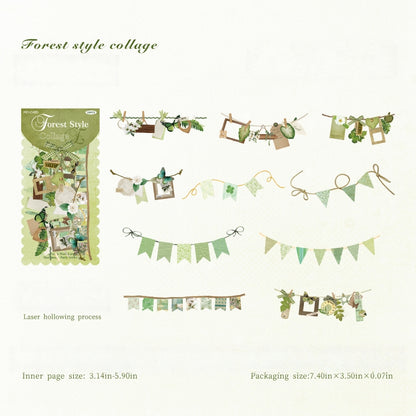 Party Garland Hard Card Stickers
