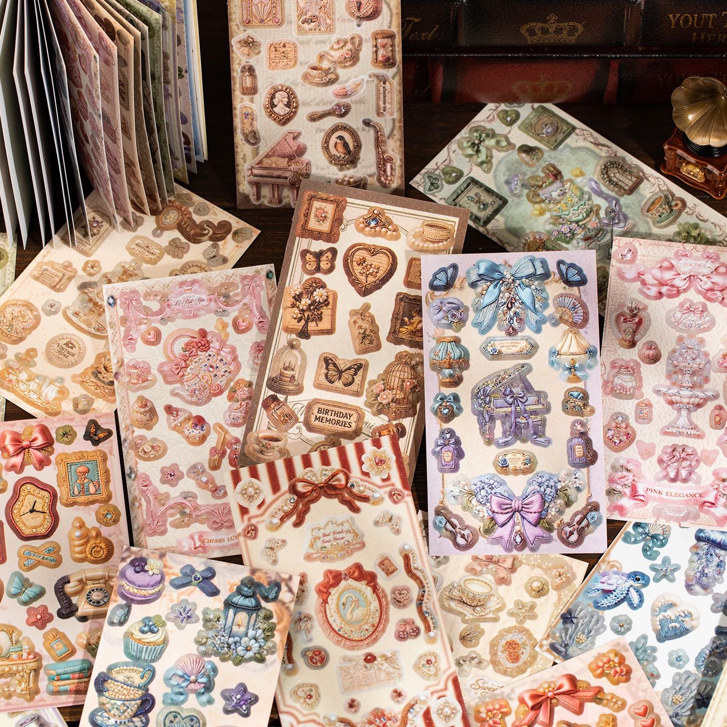 Dreamy Chic Vintage Sticker Book