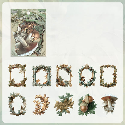 Vintage Border Embossed Sticker Pack