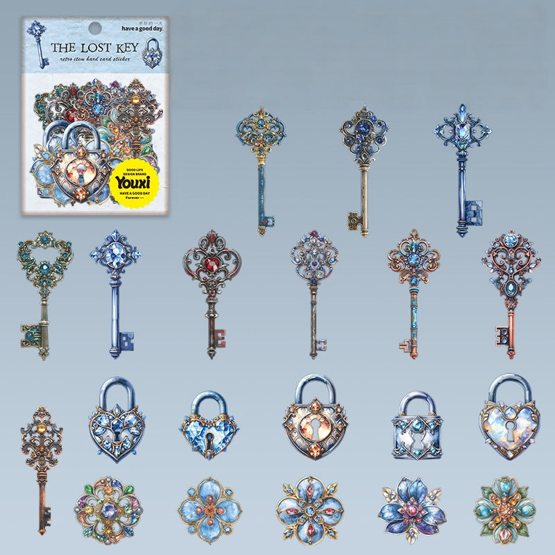 The Lost Key Vintage Sticker Pack