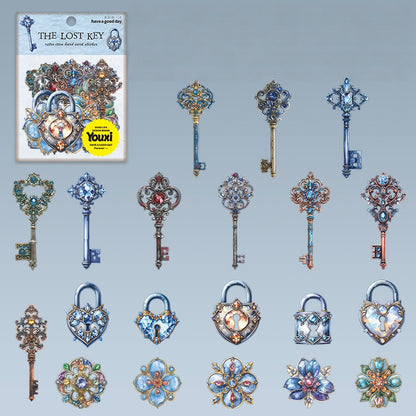 The Lost Key Vintage Sticker Pack