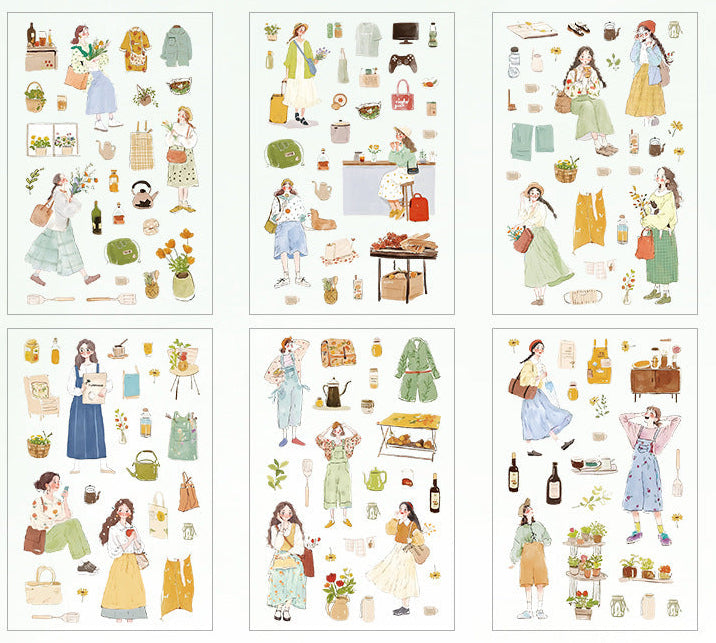 Live up to time PET Sticker Set