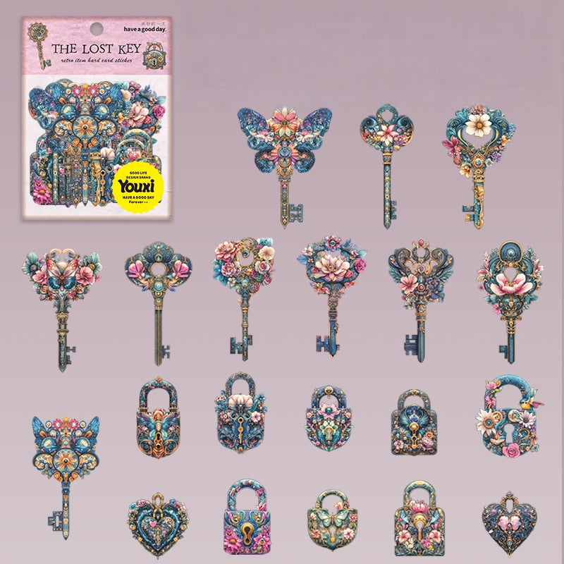 The Lost Key Vintage Sticker Pack