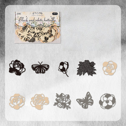 Floral Shadow Embossed Hollow Paper
