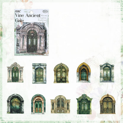 Gilded Porch Vintage Window Stickers