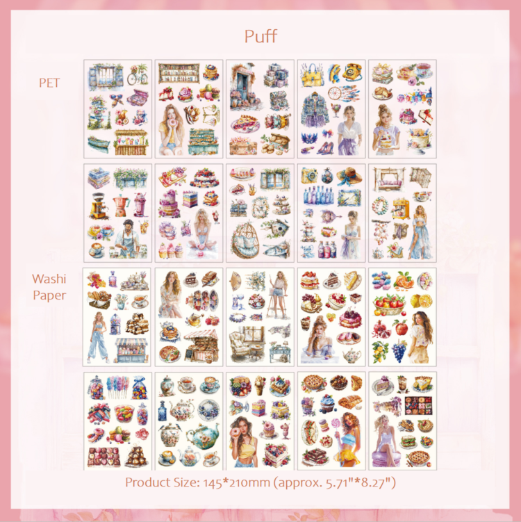 Honey Glaze Fragrance Sticker Book