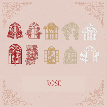 Flower Field Hollow Scrapbooking Paper