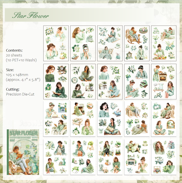 Cozy Floral Sticker Book