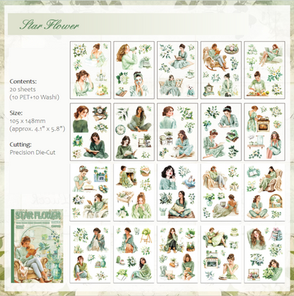 Cozy Floral Sticker Book