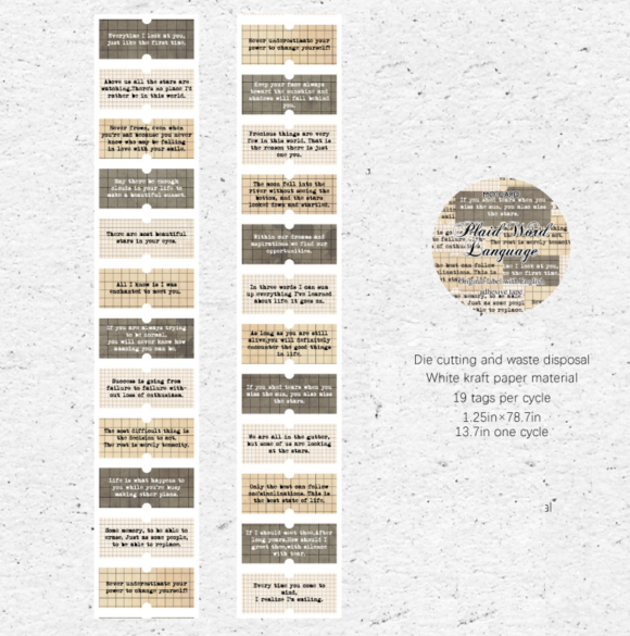 Vintage Label Element Journaling Tape