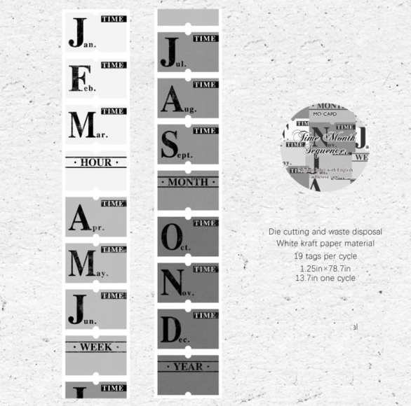 Vintage Label Element Journaling Tape