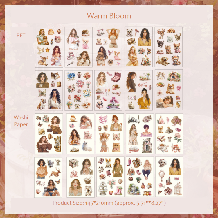 Honey Glaze Fragrance Sticker Book