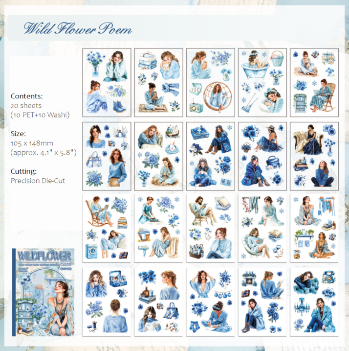 Cozy Floral Sticker Book