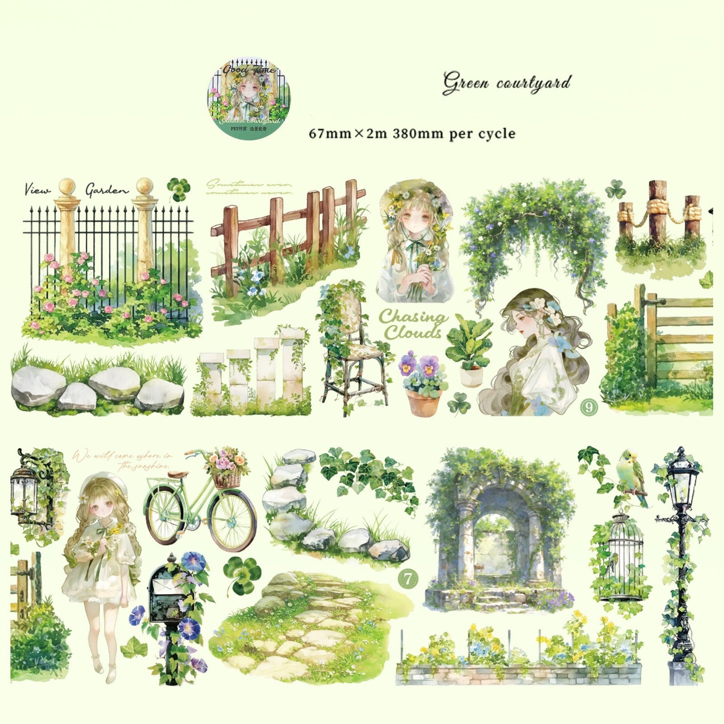 Beautiful Time Scenery Washi Tape