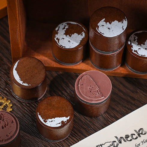 Mountain Moon Wooden Stamp Box