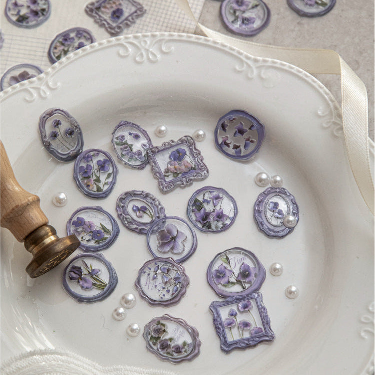 Vintage Garden Wax Seal Stickers