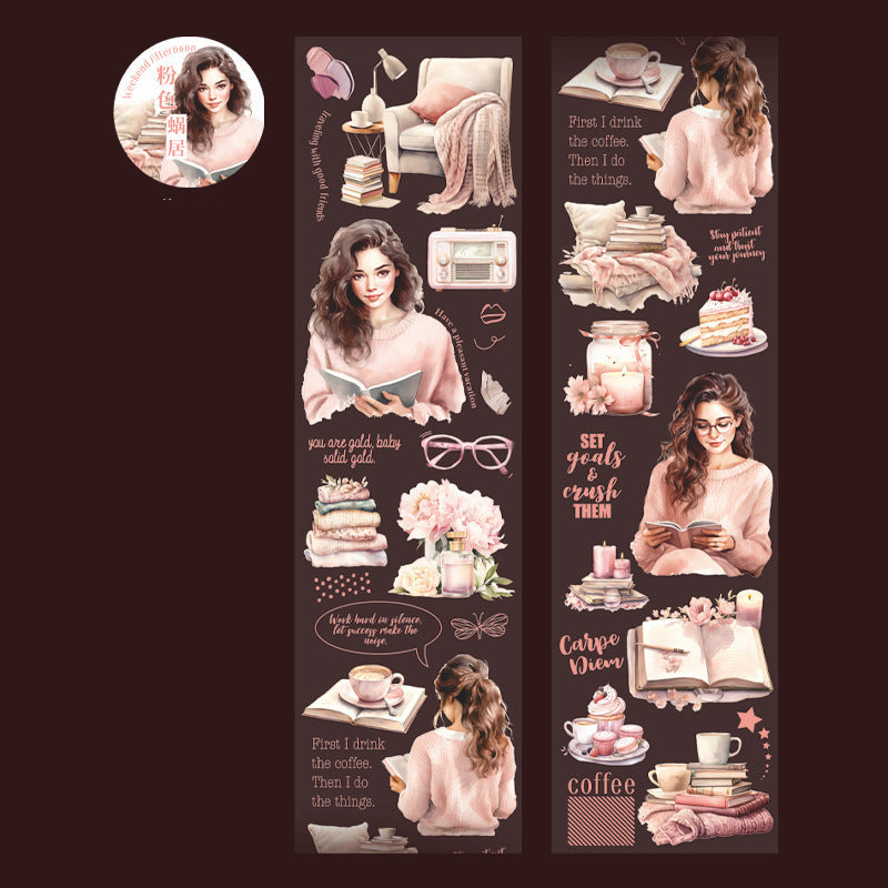 Reading Time Characters Washi Tape