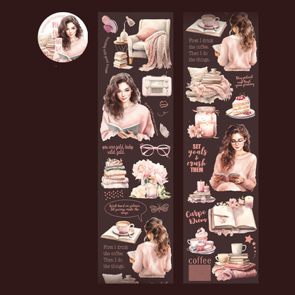 Reading Time Characters Washi Tape