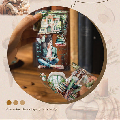 Reading Time Characters Washi Tape