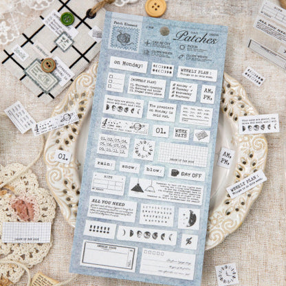 Cozy Vibe Fabric Stickers