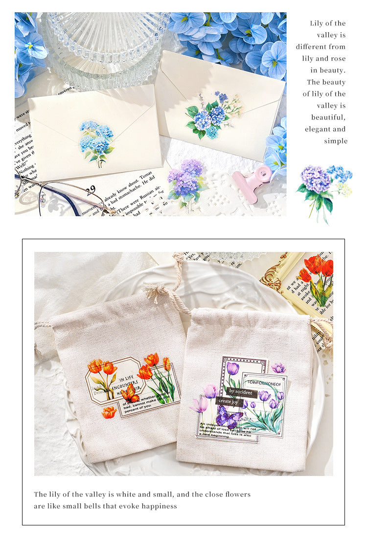 Flower House PET Sticker Set