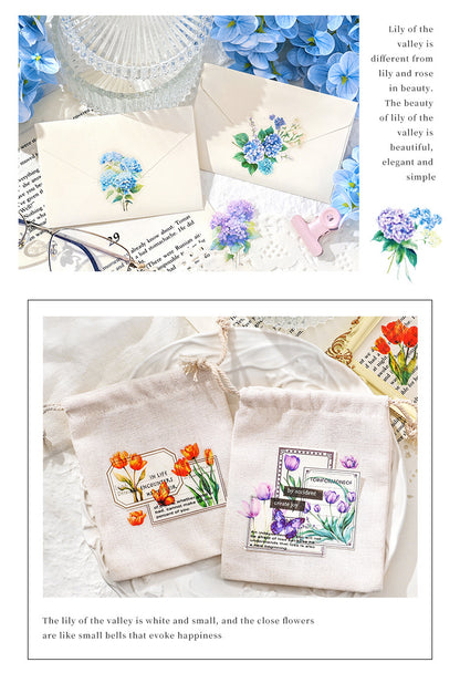 Flower House PET Stickers