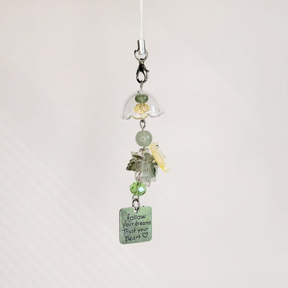 Maple Leaf Wine Bell Charm