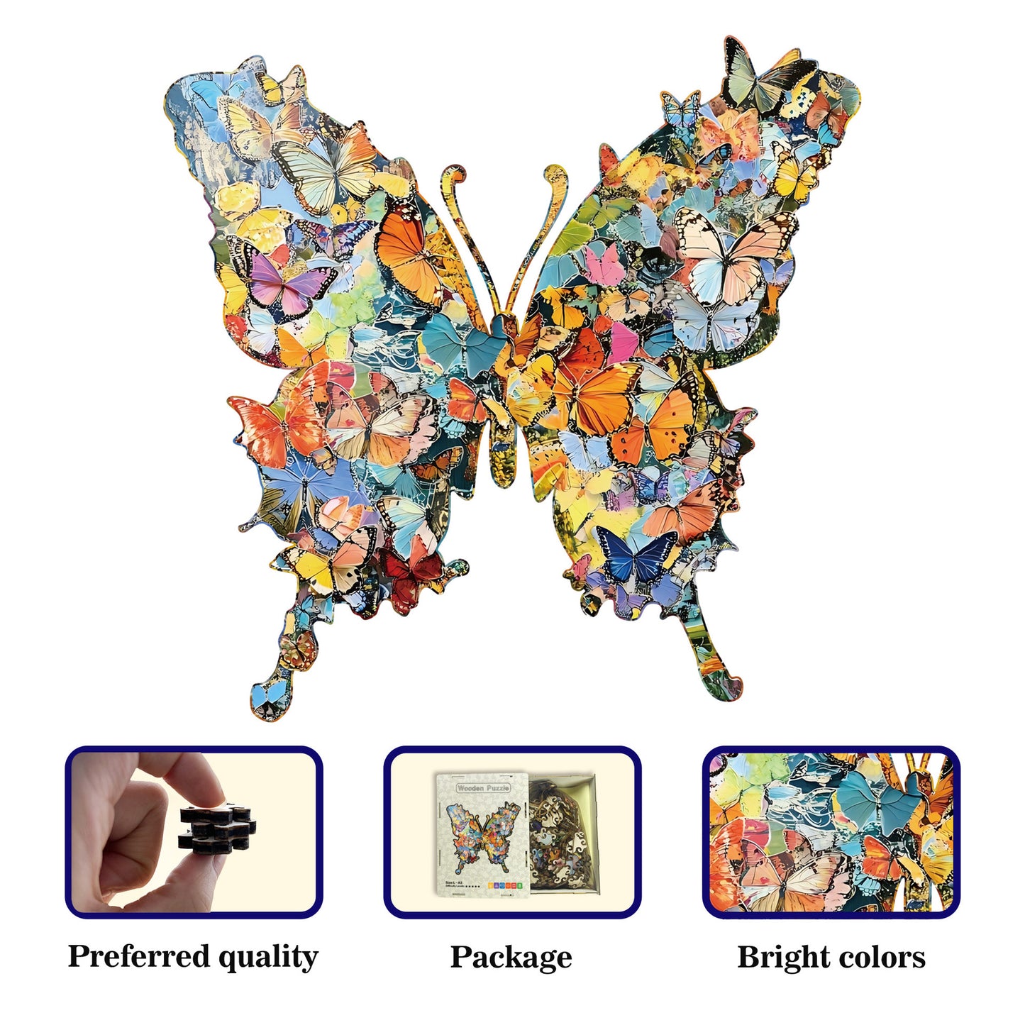 Irregular Shaped Butterfly Puzzle