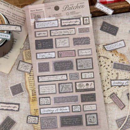 Cozy Vibe Fabric Stickers