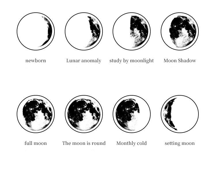 Mountain Moon Wooden Stamp Box