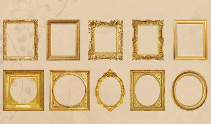 Retro Border Stickers Set