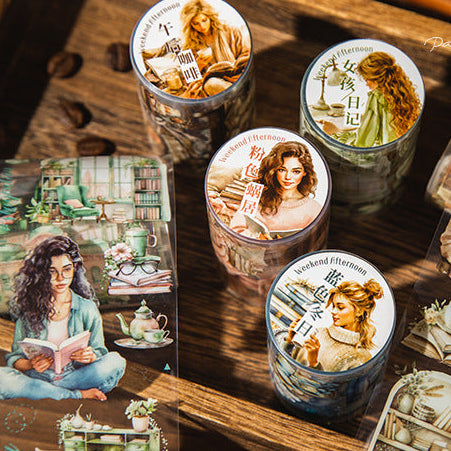 Reading Time Characters Washi Tape