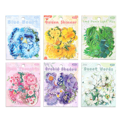 Leisurely Flower PET Sticker Set