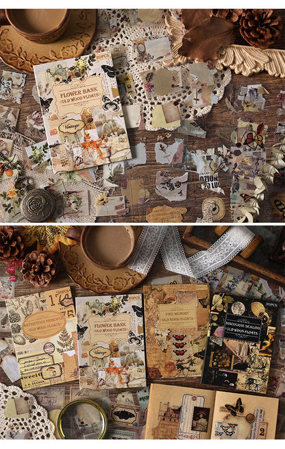 Vintage Aesthetic Stickers Book