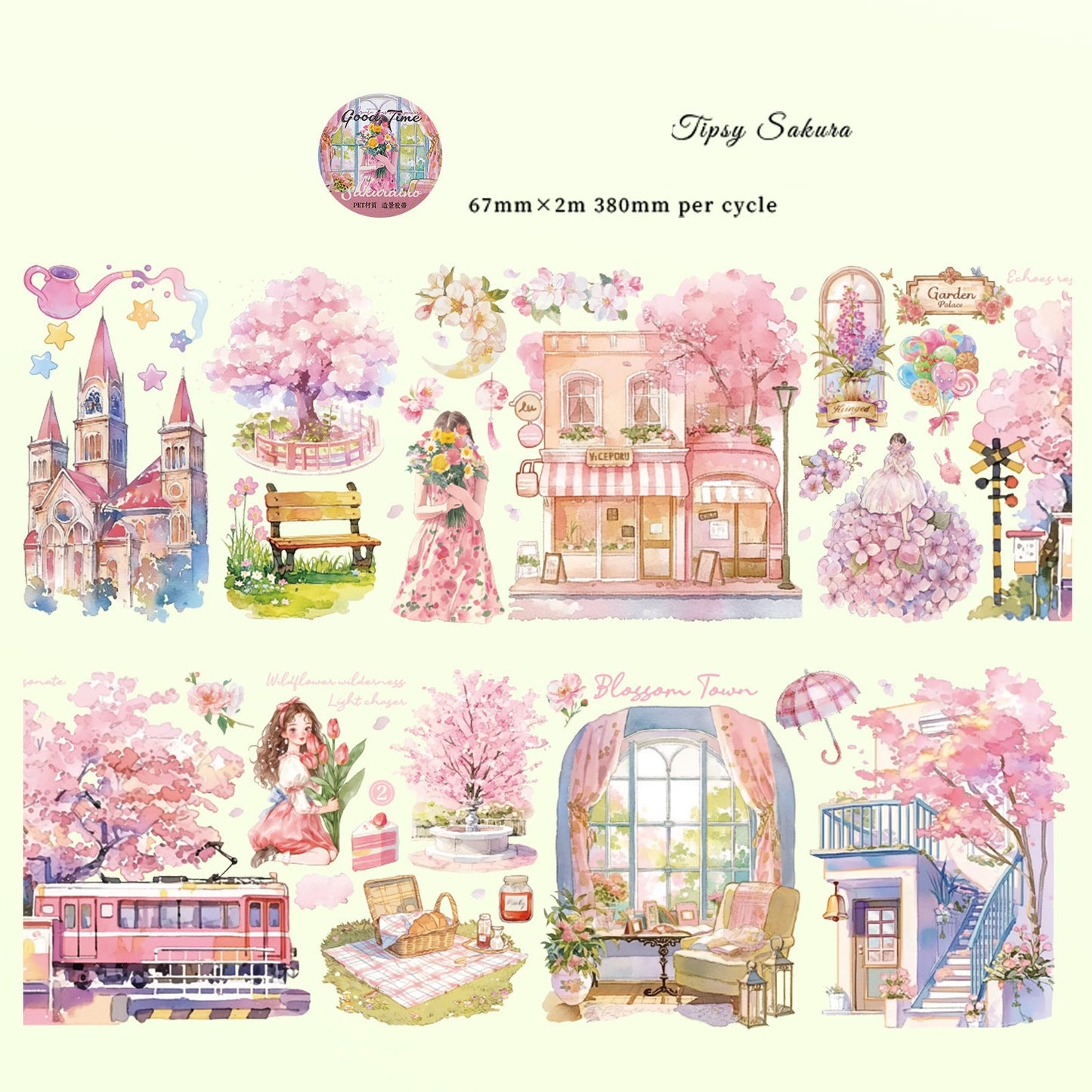 Beautiful Time Scenery Washi Tape