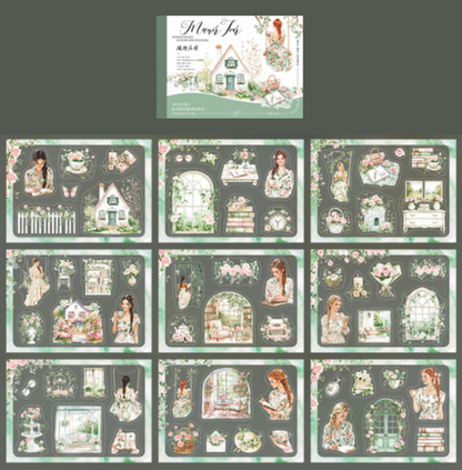 Manor Tour Character Sticker Book
