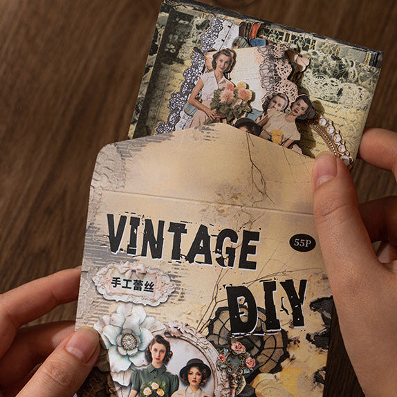 Vintage Junk Journal Kit | Laser-Cut Cardstock | Flutterpost