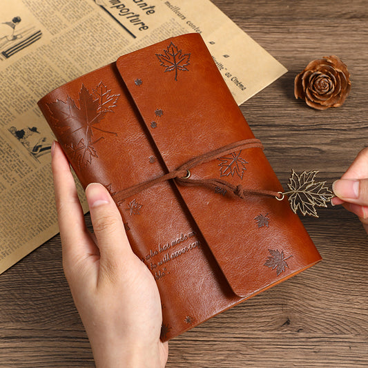 Maple Leaf Leather Journal Notebook
