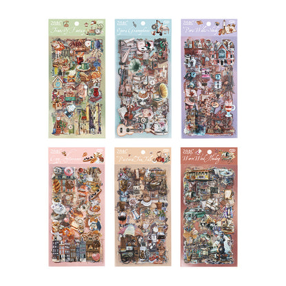 Nostalgia Record PET Stickers Set